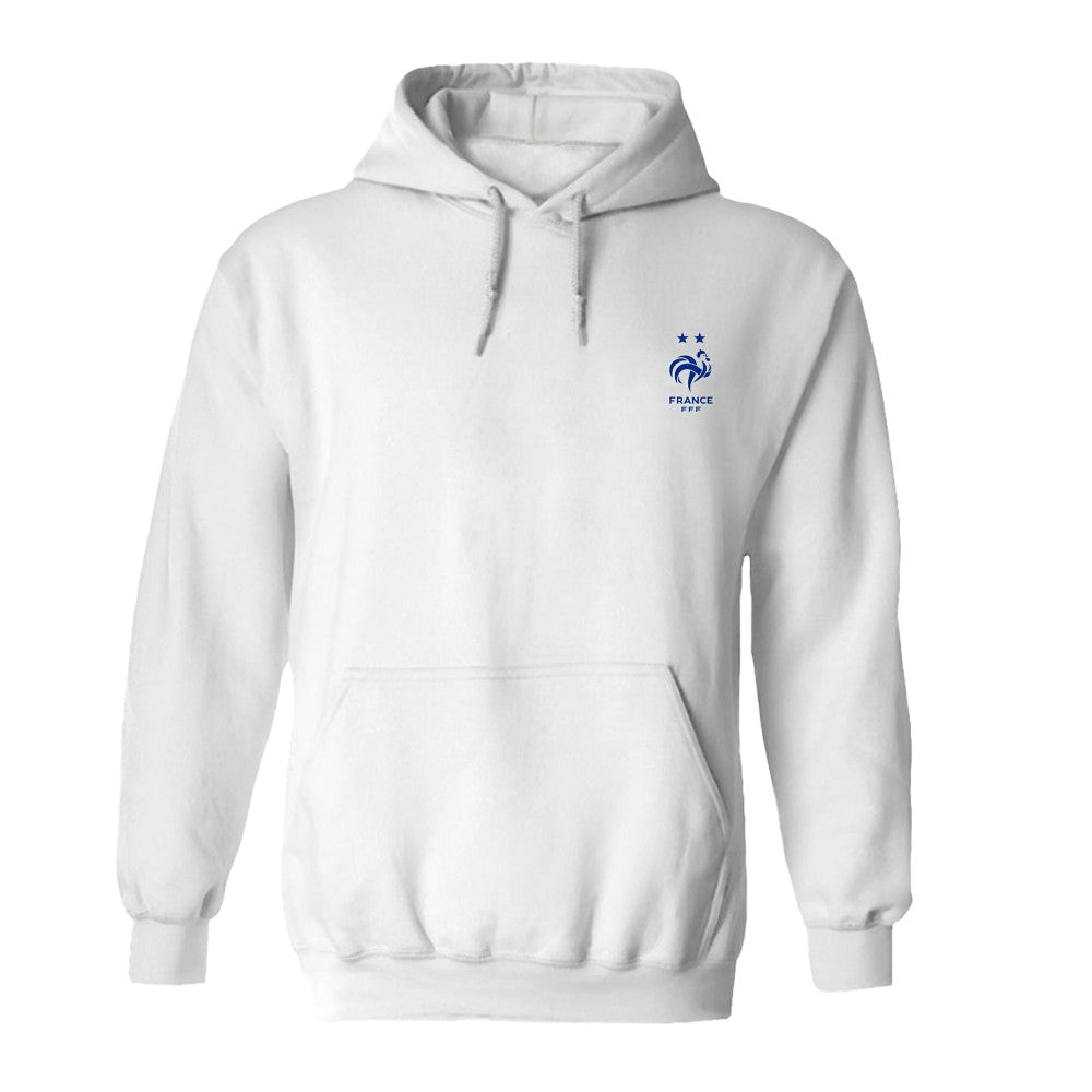 France National Team Vive La Fete Women's Color Badge Fleece Hoodie - White outlet