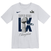 Seattle Seahawks Preschool Super Bowl LX Champions Heavy Chill T-Shirt - White on sale