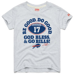 Josh Allen Buffalo Bills Homage Youth Be Good Do Good Signature Tri-Blend T-Shirt - Gray cheap