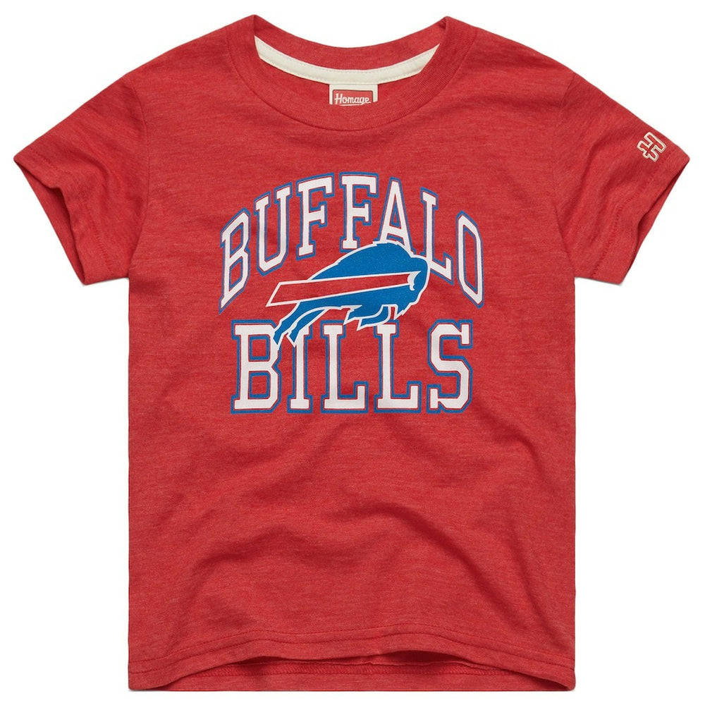 Buffalo Bills Homage Youth Arch Tri-Blend T-Shirt - Red on sale