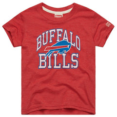 Buffalo Bills Homage Youth Arch Tri-Blend T-Shirt - Red on sale