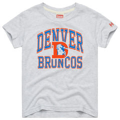 Denver Broncos Homage Youth Arch Tri-Blend T-Shirt - Gray online
