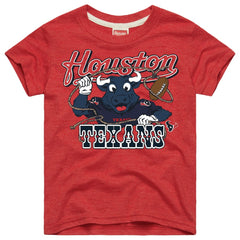 Houston Texans Homage Youth Toro Lasso Tri-Blend T-Shirt - Red discount