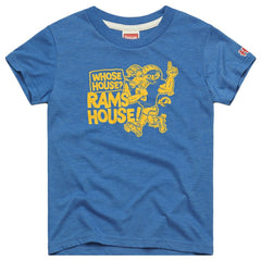 Los Angeles Rams Homage Youth Whose House Mascot Tri-Blend T-Shirt - Royal sale