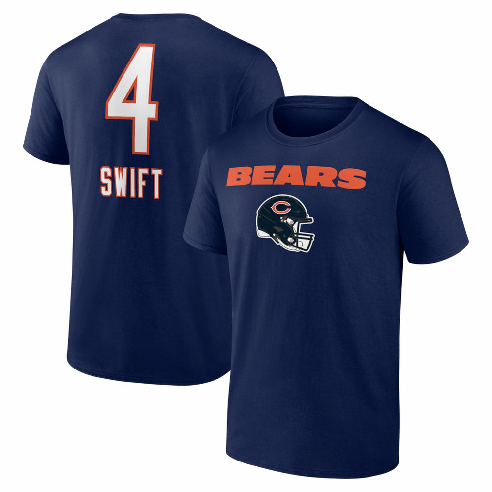 D'Andre Swift Chicago Bears Team Wordmark T-Shirt - Navy on sale