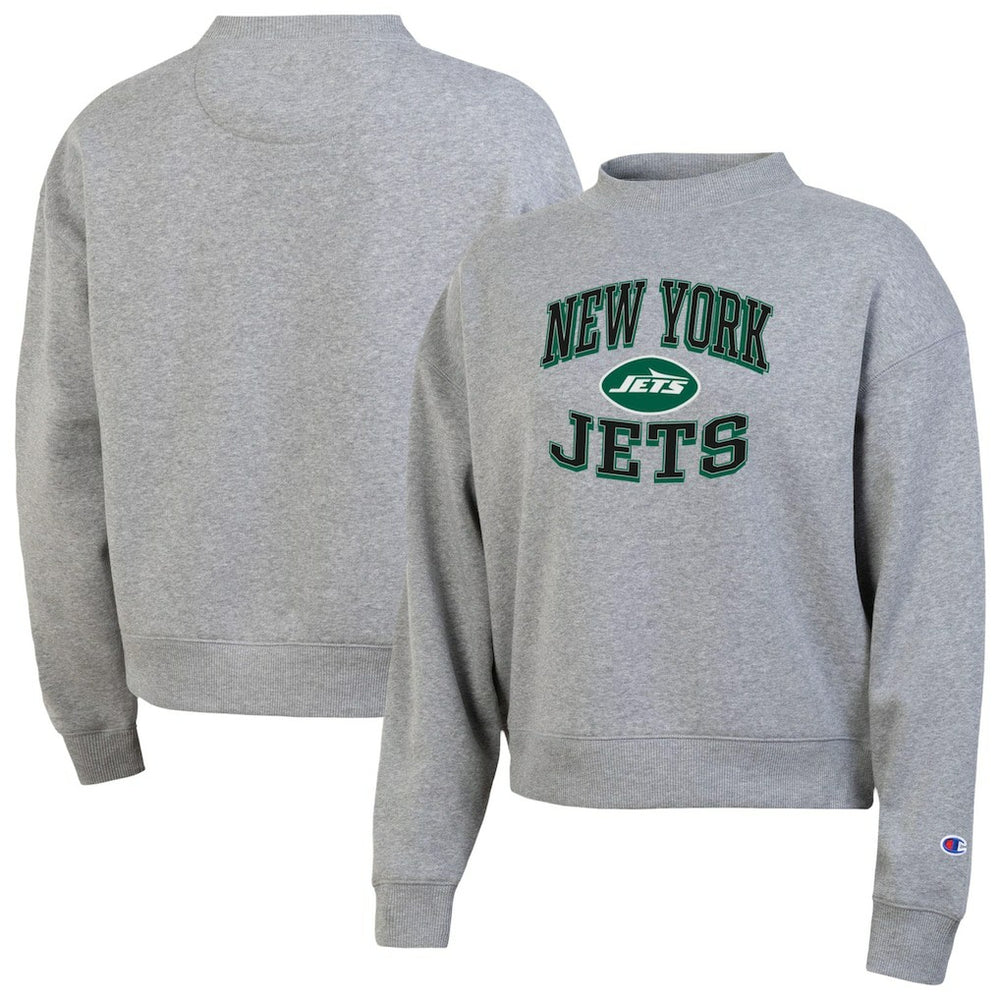 New York Jets Champion Women's Triumph Tri-Blend Sweatshirt - Gray discount