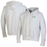 Los Angeles Chargers Champion Reverse Weave Full-Zip Hoodie - Gray discount