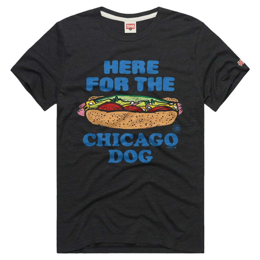 Chicago Cubs Homage Tri-Blend Hyperlocal T-Shirt Charcoal