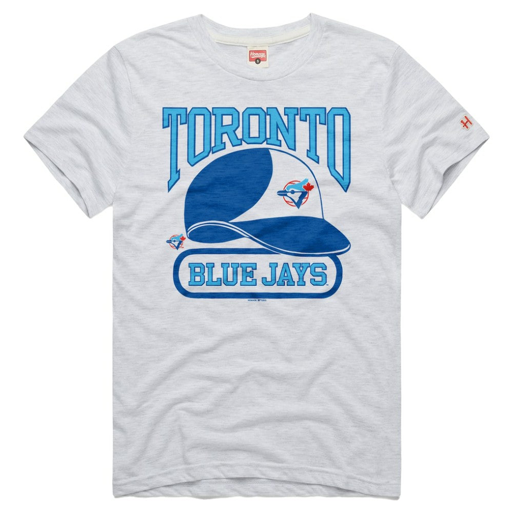 Toronto Blue Jays Homage Tri-Blend Hyperlocal T-Shirt Ash
