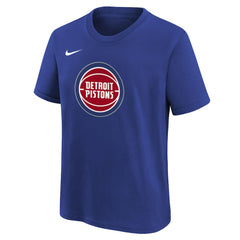 Detroit Pistons Youth Team Essential Logo T-Shirt sale - Blue sale