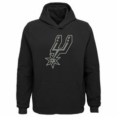 San Antonio Spurs Outerstuff Youth Primary Logo Pullover Hoodie - Black cheap
