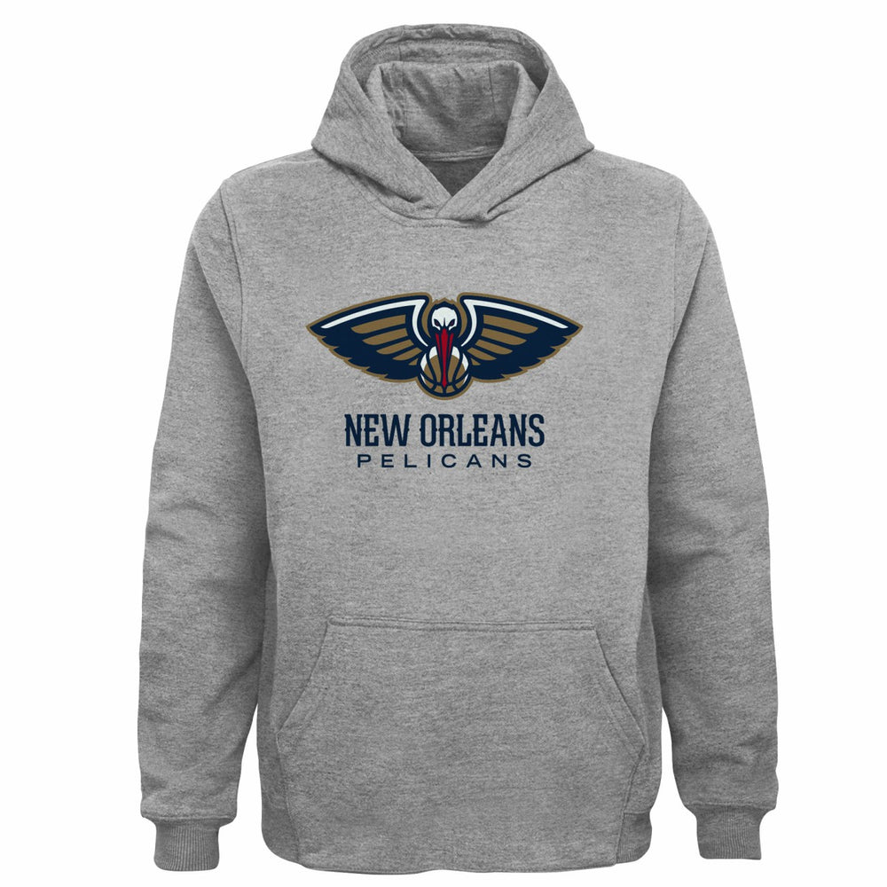 New Orleans Pelicans Outerstuff Youth Primary Logo Pullover Hoodie - Gray shop