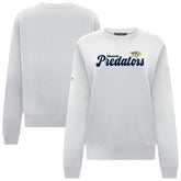 Nashville Predators Levelwear Women's Yvette Big Script Tri-Blend Sweatshirt - White Sweatshirts