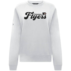 Philadelphia Flyers Levelwear Women's Yvette Big Script Tri-Blend Sweatshirt - White Sweatshirts