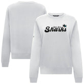 San Jose Sharks Levelwear Women's Yvette Big Script Tri-Blend Sweatshirt - White Sweatshirts