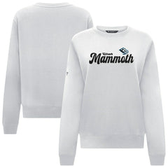 Utah Mammoth Levelwear Women's Yvette Big Script Tri-Blend Sweatshirt - White Sweatshirts