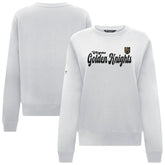 Vegas Golden Knights Levelwear Women's Yvette Big Script Tri-Blend Sweatshirt - White Sweatshirts