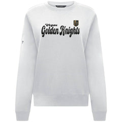Vegas Golden Knights Levelwear Women's Yvette Big Script Tri-Blend Sweatshirt - White Sweatshirts