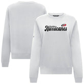 Carolina Hurricanes Levelwear Women's Yvette Big Script Tri-Blend Sweatshirt - White Sweatshirts