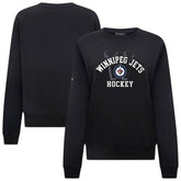 Winnipeg Jets Levelwear Women's Yvette Limelight Big Letter Sweatshirt - Black Sweatshirts