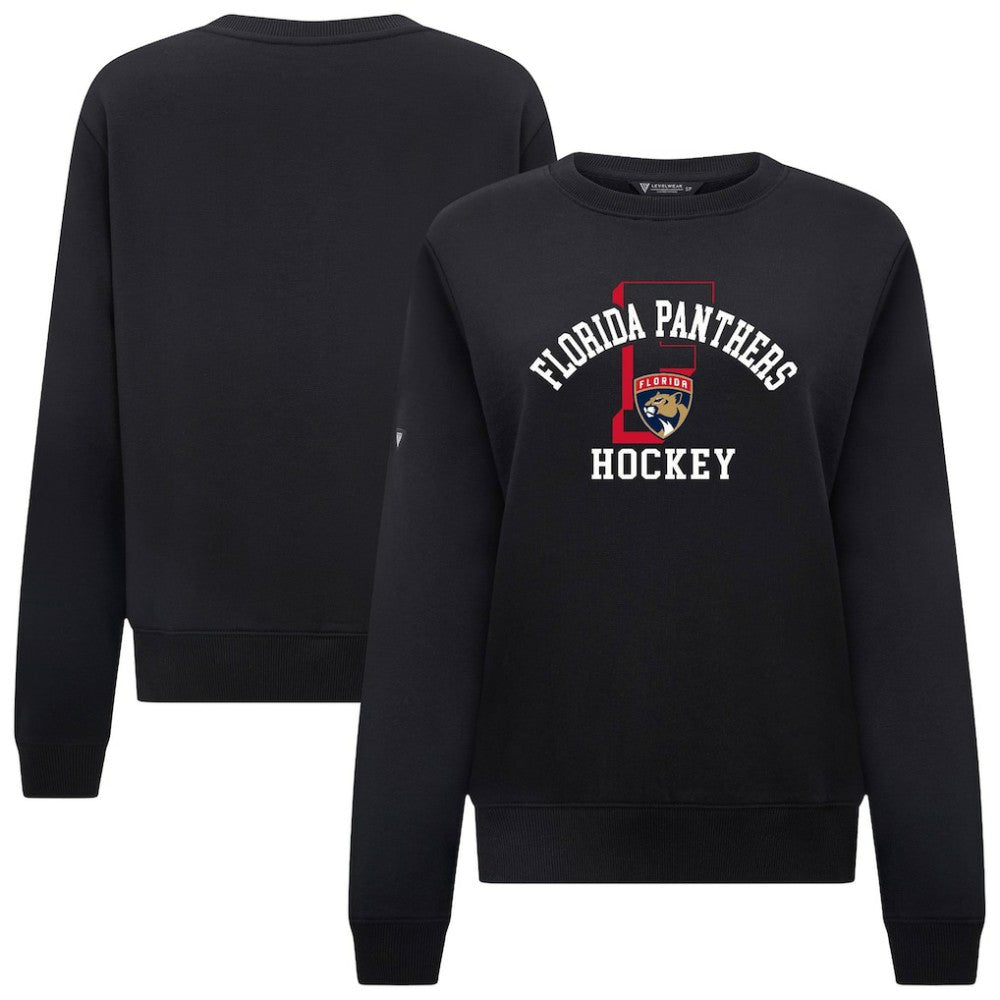 Florida Panthers Levelwear Women's Yvette Limelight Big Letter Sweatshirt - Black Sweatshirts
