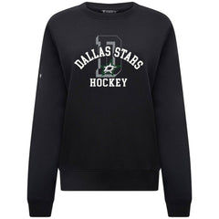 Dallas Stars Levelwear Women's Yvette Limelight Big Letter Sweatshirt - Black Sweatshirts