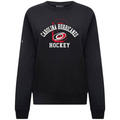 Carolina Hurricanes Levelwear Women's Yvette Limelight Big Letter Sweatshirt - Black Sweatshirts