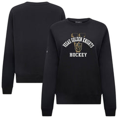 Vegas Golden Knights Levelwear Women's Yvette Limelight Big Letter Sweatshirt - Black Sweatshirts