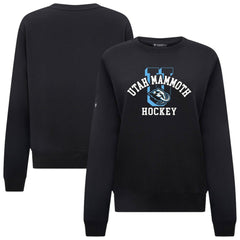 Utah Mammoth Levelwear Women's Yvette Limelight Big Letter Sweatshirt - Black Sweatshirts