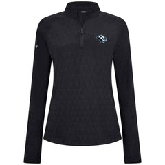 Utah Mammoth Levelwear Women's Spike Raglan Quarter-Zip Top - Black Tops