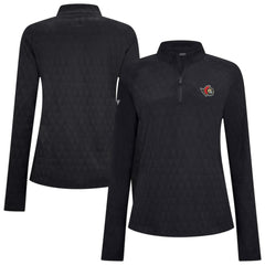 Ottawa Senators Levelwear Women's Spike Raglan Quarter-Zip Top - Black Tops
