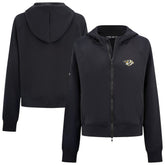 Nashville Predators Levelwear Women's Judd Raglan Full-Zip Hoodie - Black Hoodies