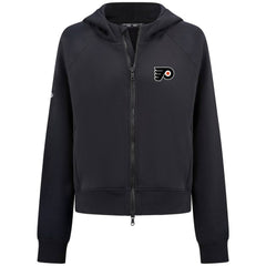 Philadelphia Flyers Levelwear Women's Judd Raglan Full-Zip Hoodie - Black Hoodies