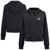 Anaheim Ducks Levelwear Women's Judd Raglan Full-Zip Hoodie - Black Hoodies