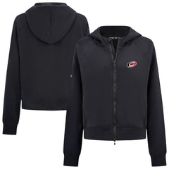Carolina Hurricanes Levelwear Women's Judd Raglan Full-Zip Hoodie - Black Hoodies