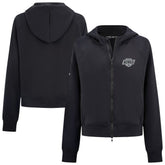 Los Angeles Kings Levelwear Women's Judd Raglan Full-Zip Hoodie - Black Hoodies