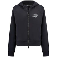 Los Angeles Kings Levelwear Women's Judd Raglan Full-Zip Hoodie - Black Hoodies