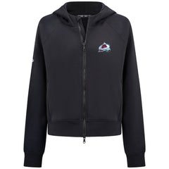 Colorado Avalanche Levelwear Women's Judd Raglan Full-Zip Hoodie - Black Hoodies