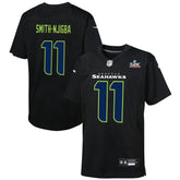 Jaxon Smith-Njigba Seattle Seahawks Youth Super Bowl LX Patch Carbon Fashion Game Jersey - Black online
