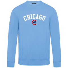 Chicago Cubs Levelwear Zane Felt Arch Pullover Sweatshirt Light Blue