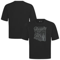 Texas Rangers Levelwear Sunrise Luxe Signature Knit T-Shirt Black