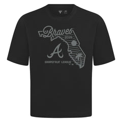 Atlanta Braves Levelwear Sunrise Luxe Signature Knit T-Shirt Black
