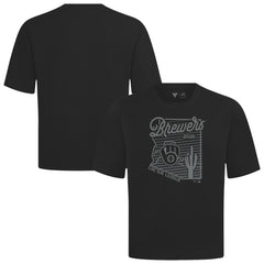 Milwaukee Brewers Levelwear Sunrise Luxe Signature Knit T-Shirt Black