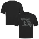 St. Louis Cardinals Levelwear Sunrise Luxe Signature Knit T-Shirt Black