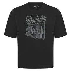 Los Angeles Dodgers Levelwear Sunrise Luxe Signature Knit T-Shirt Black
