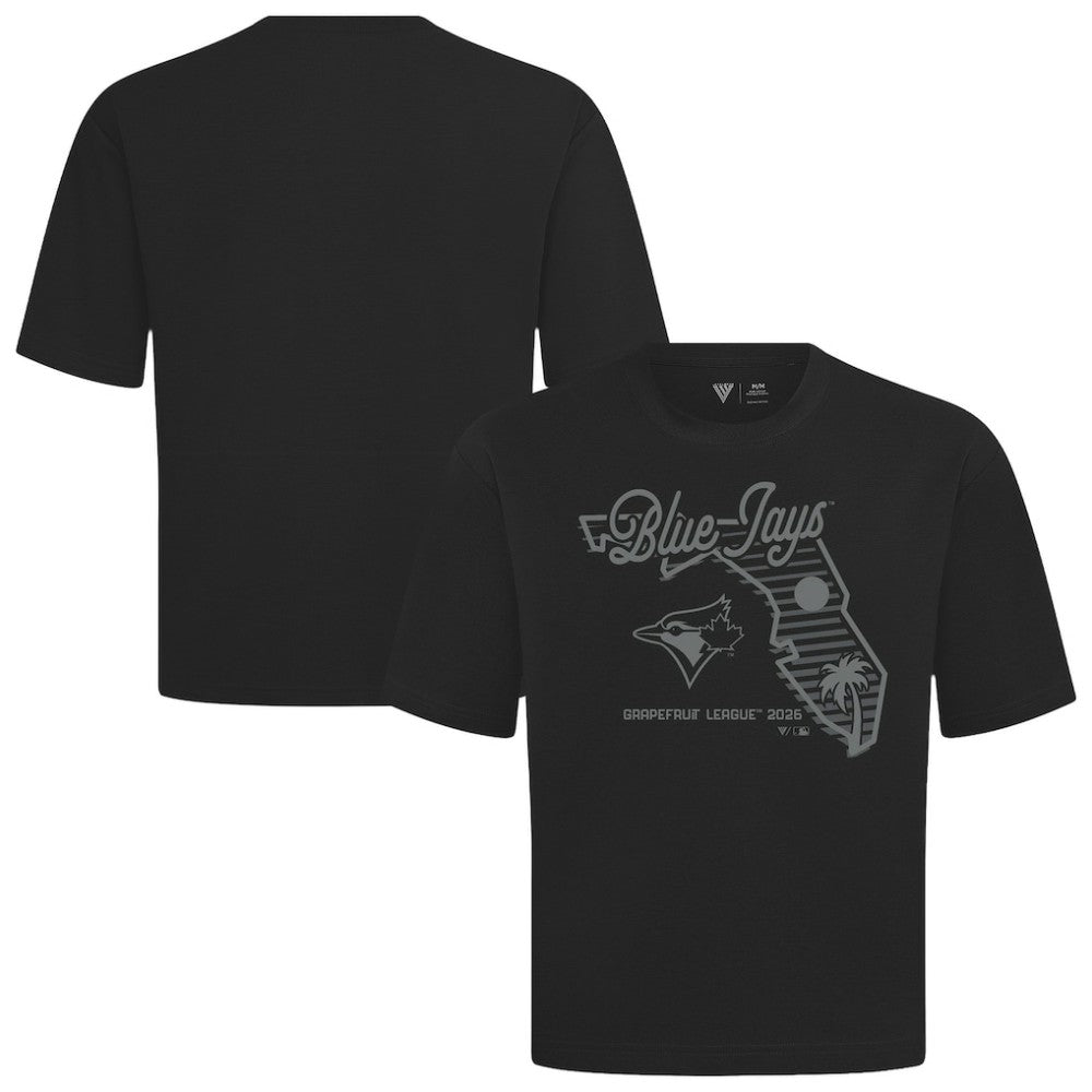 Toronto Blue Jays Levelwear Sunrise Luxe Signature Knit T-Shirt Black