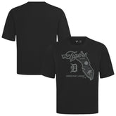 Detroit Tigers Levelwear Sunrise Luxe Signature Knit T-Shirt Black