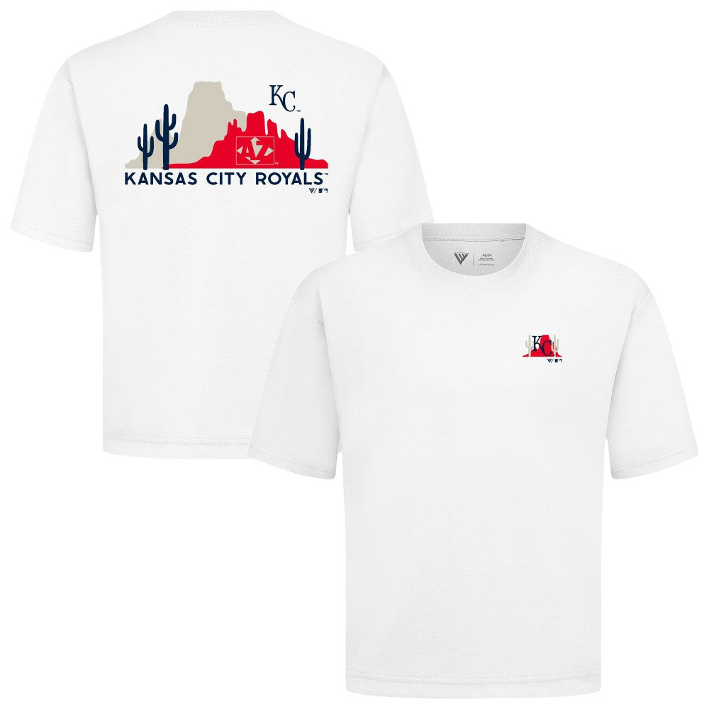 Kansas City Royals Levelwear Luxe Signature Knit T-Shirt White