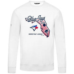 Toronto Blue Jays Levelwear Zane Sunrise Sweatshirt White