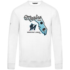 Miami Marlins Levelwear Zane Sunrise Sweatshirt White